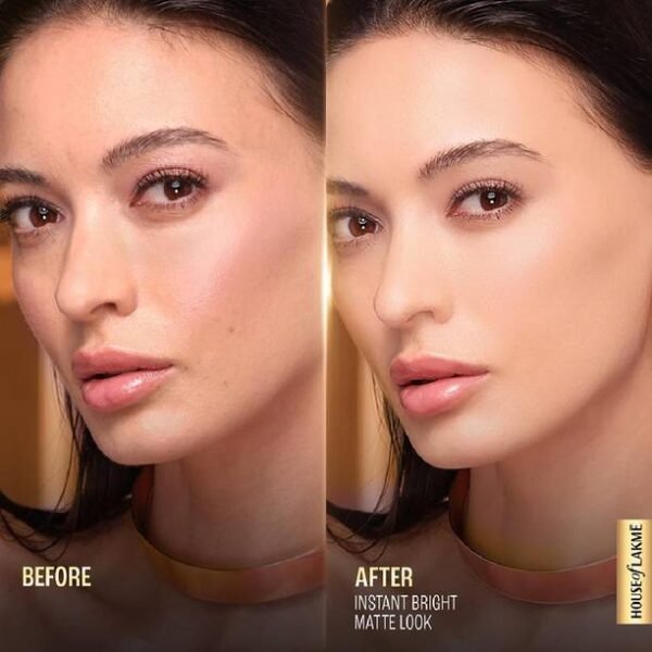 Lakmé Makeup+Skincare VitC Superglow Skin Perfecting Compact Sand16 Compact - Image 6