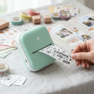 portable mini thermal sticker printer pocket bluetooth device