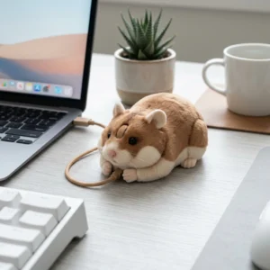 kawaii silent hamster wireless mouse pink cute office accessories